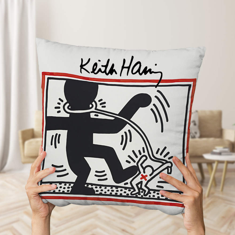 Keith haring throw online pillow