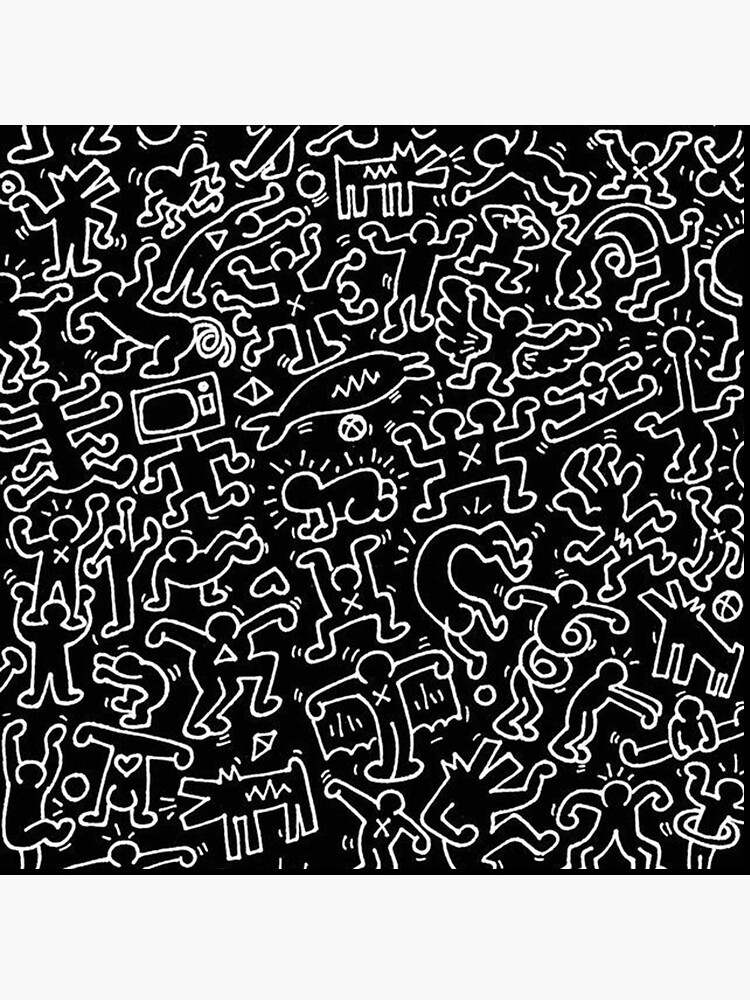 Keith Haring Pillow, Papers Pop Art Pillow#3
