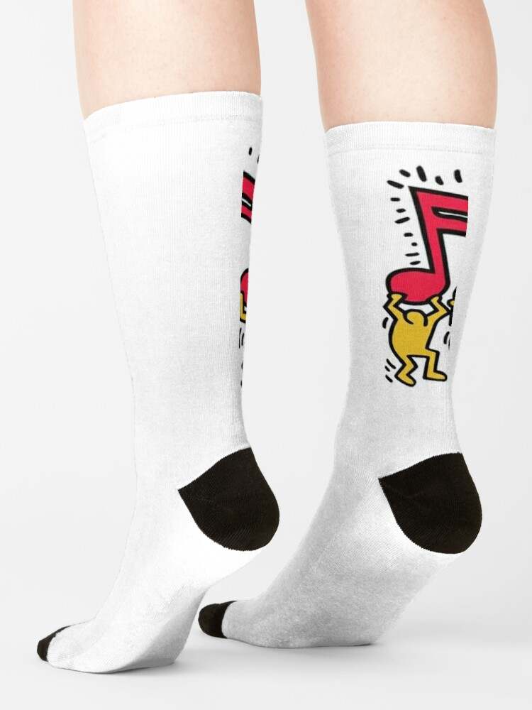 Keith Haring Socks, Play Music Socks#4