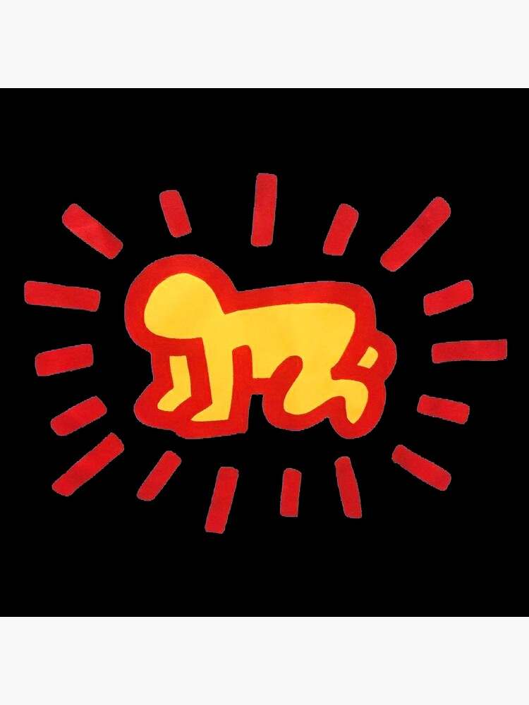 Keith Haring Pillow, Baby Is Out Pillow#3