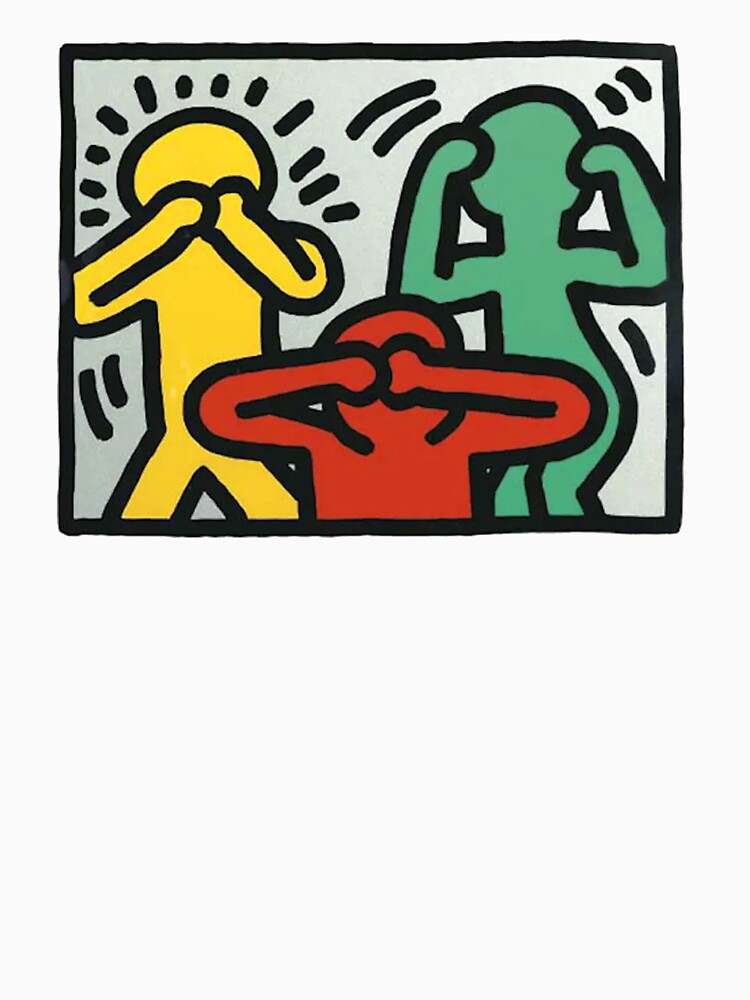 Keith Haring Hoodie, Keith Haring Close My Eye Hoodie#2