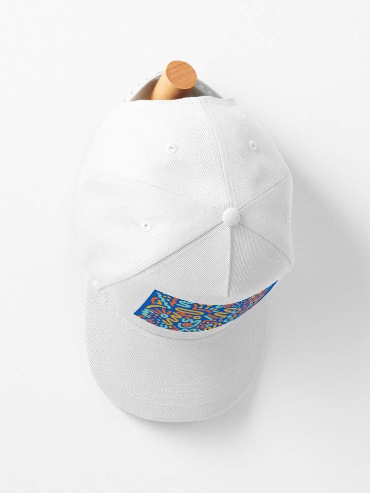 Keith Haring Caps, Blues Blue Art Cap#2