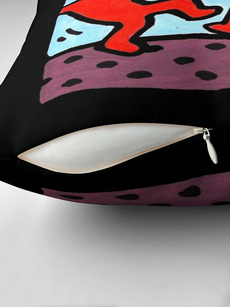 Keith Haring Pillow, Heart Connection Pillow#2