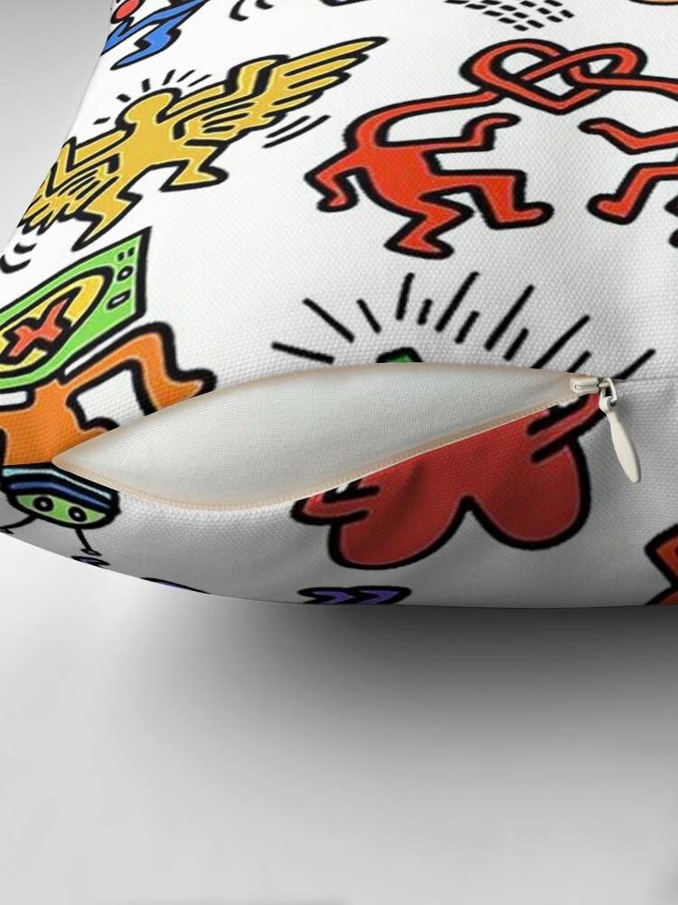 Keith Haring Pillow, Save The World Pillow#2