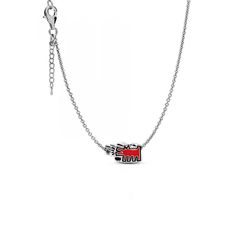 Keith Haring Barking Dog Necklace Keith Haring Necklace#1