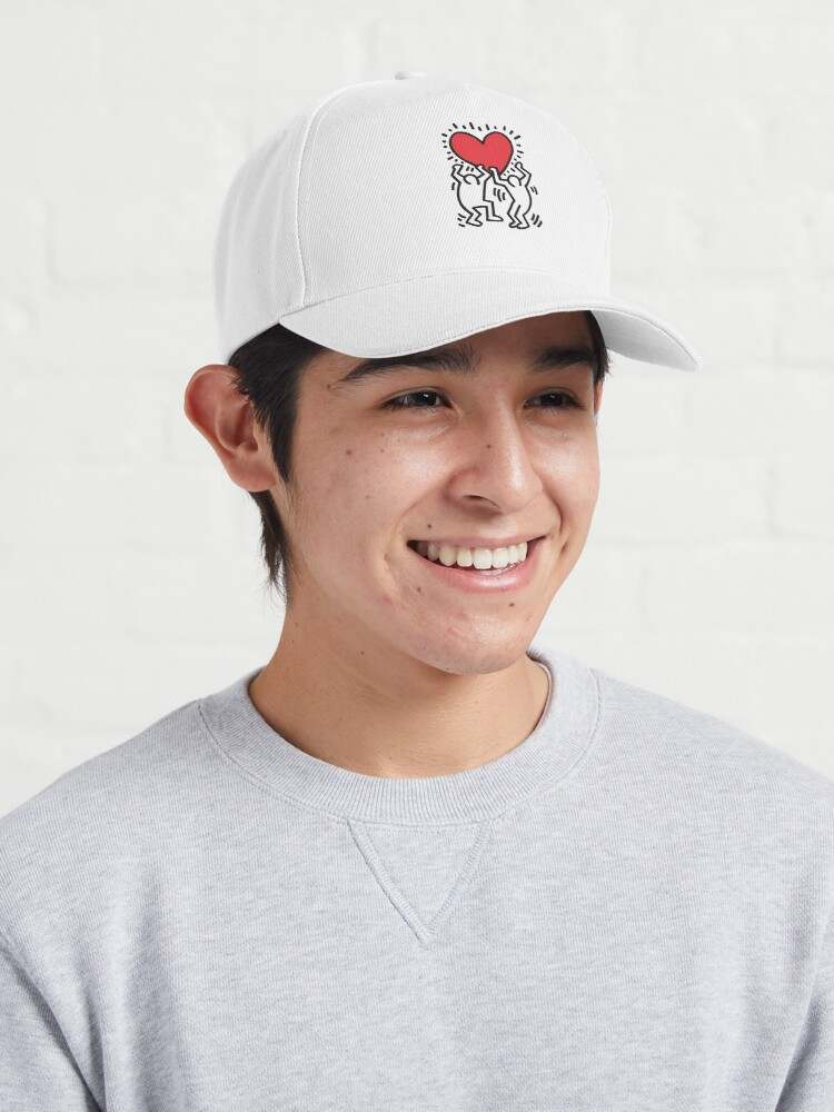 Keith Haring Caps, Holding Heart Cap#3
