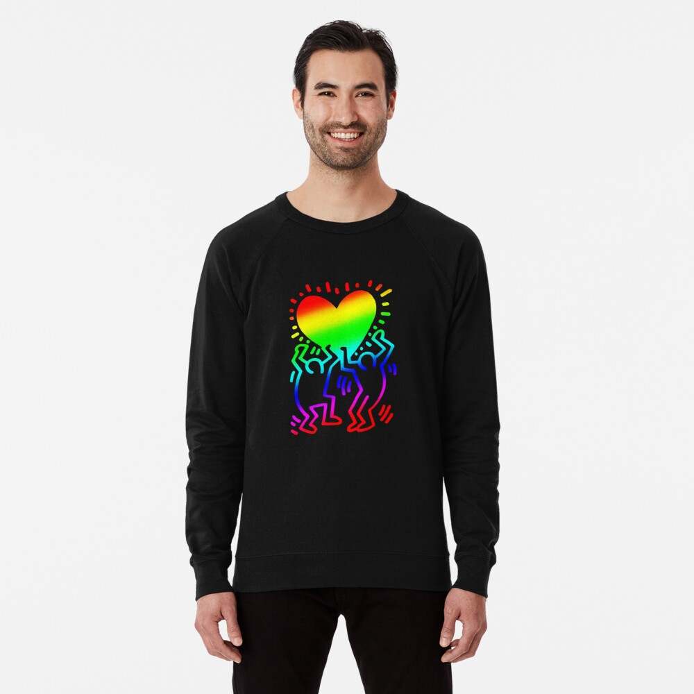 Keith Haring Sweatshirt, Rainbow Dance Sweatshirt#2