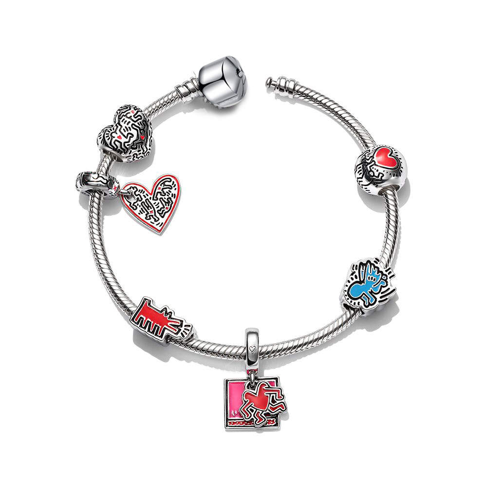 Keith Haring Glowing Love Bracelet Embrace Artistic Style and Expression#1