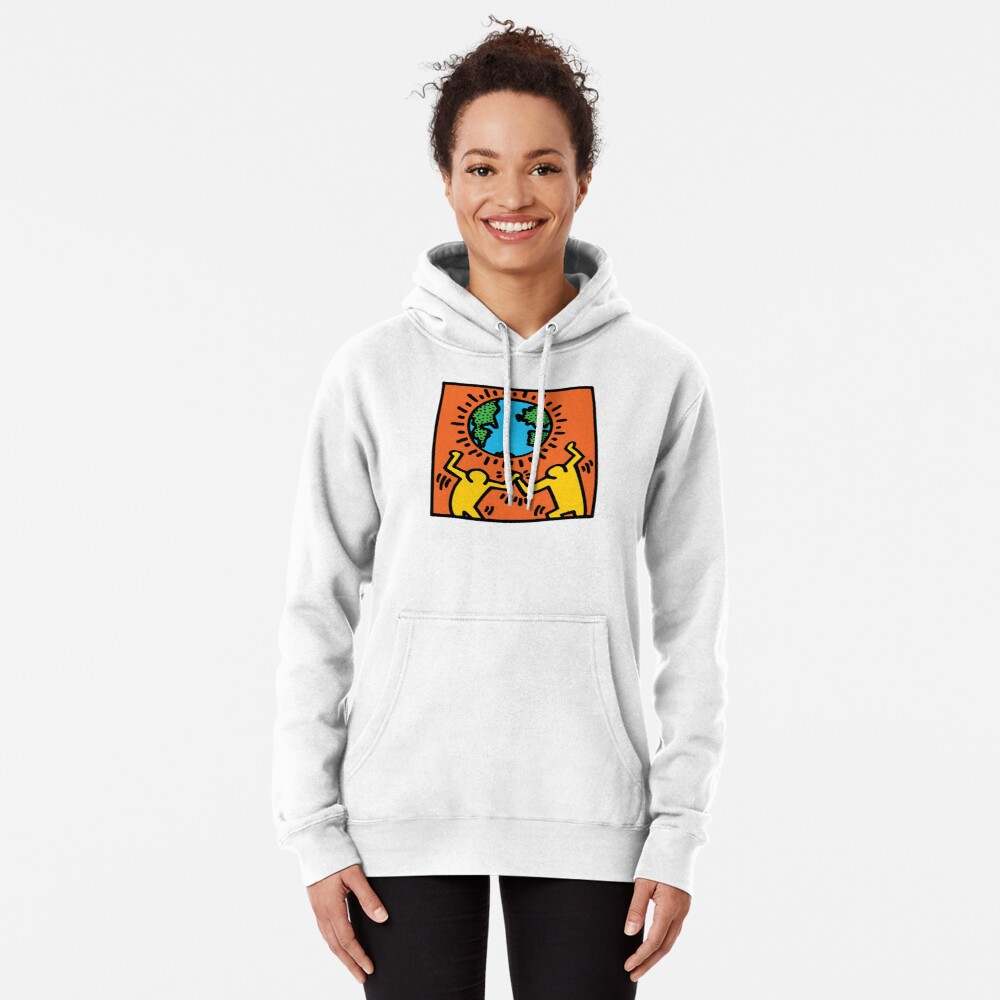 Keith Haring Hoodie, Keith Haring Save the Earth Earth Day Hoodie#3