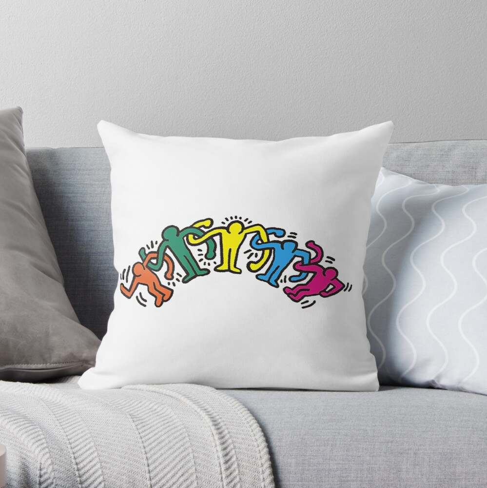 Keith Haring Pillow, We Always Together Pillow#1