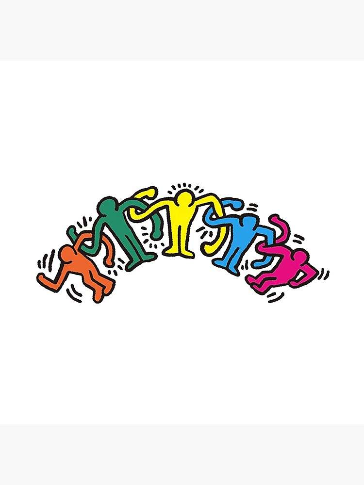 Keith Haring Pillow, We Always Together Pillow#2