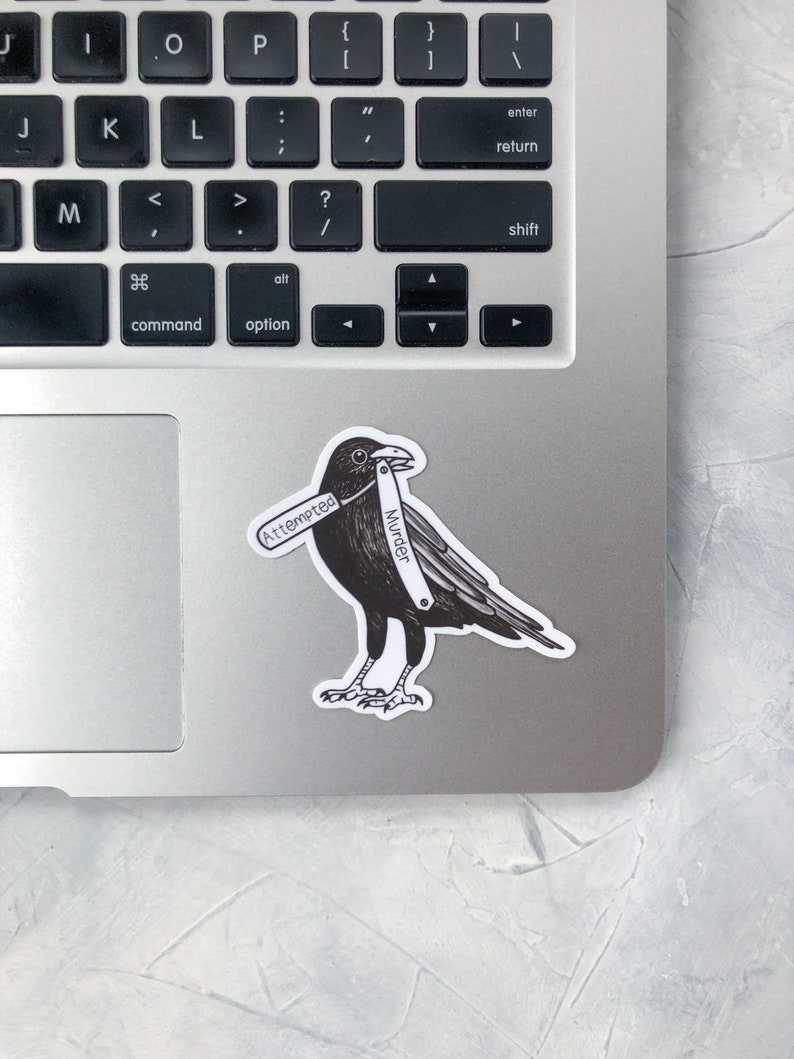 Get Perfect Crow Sticker Gothic Stickers Here With A Big Discount