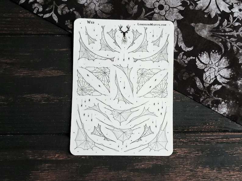 Get Perfect Spider Web Goth STICKER Here With A Big Discount.