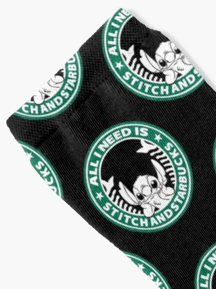 Stitch and Starbucks Socks, Starbucks Socks#4