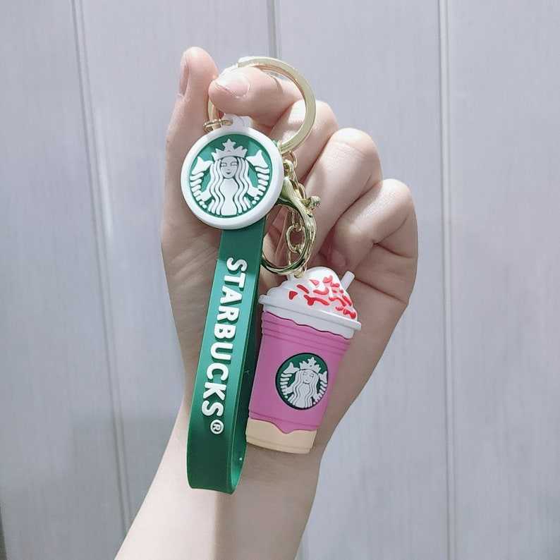 Starbucks Coffee Frappuccino Keychain, Starbucks Keychain#5