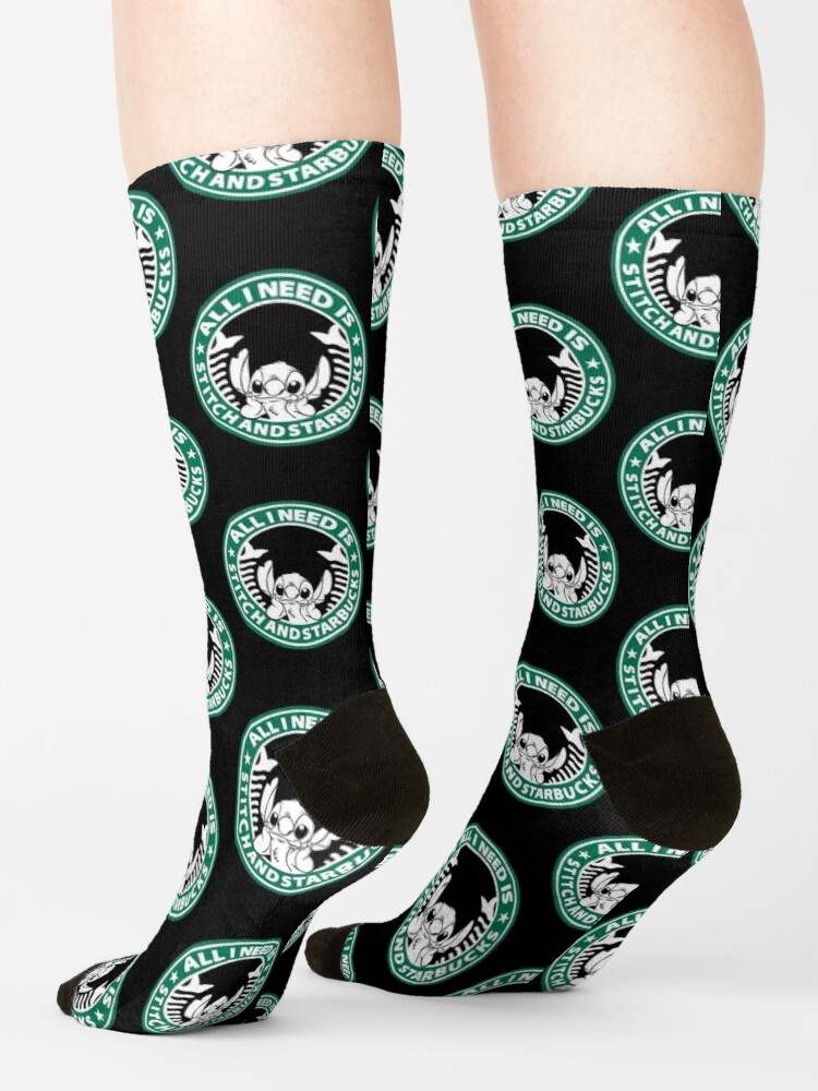 Stitch and Starbucks Socks, Starbucks Socks#2