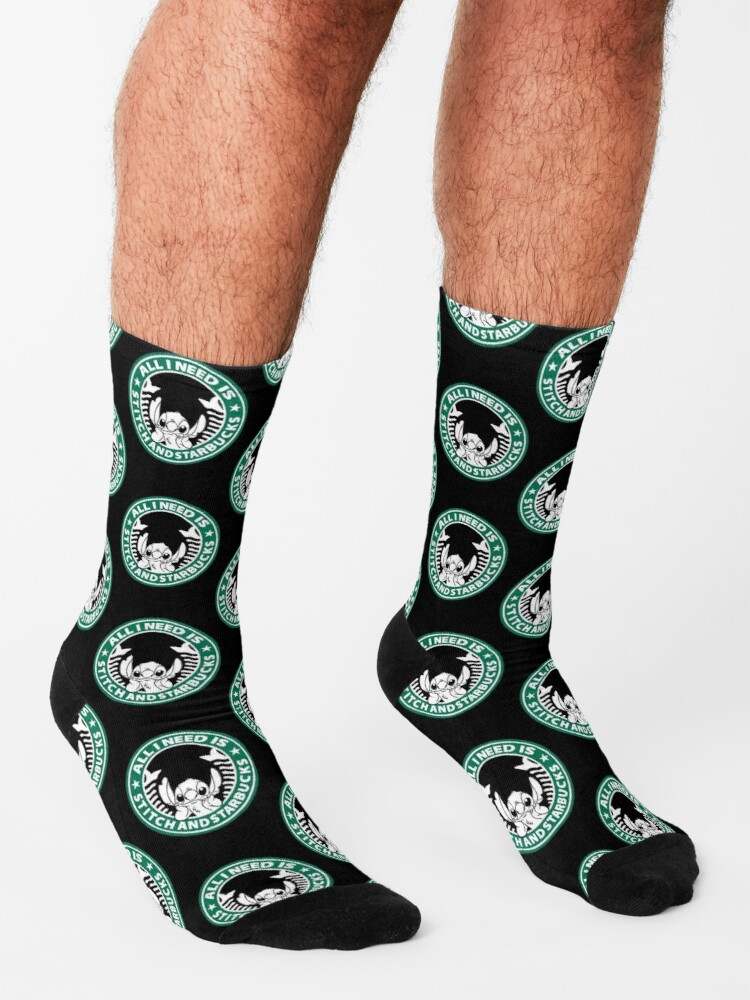 Stitch and Starbucks Socks, Starbucks Socks#3
