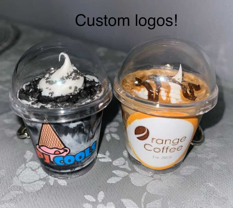 Mini Coffee Tiny Food Keychain, Starbucks Keychain#3