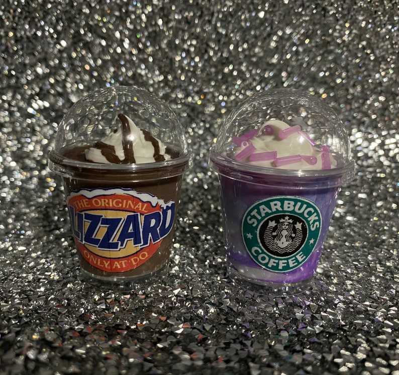 Mini Coffee Tiny Food Keychain, Starbucks Keychain#5