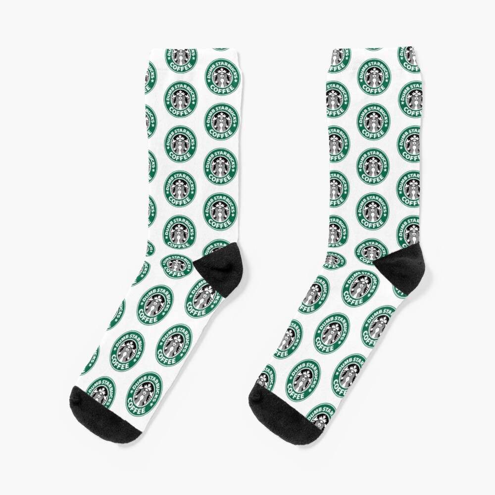 Dum Starbucks Nathan For You Socks, Starbucks Socks#1