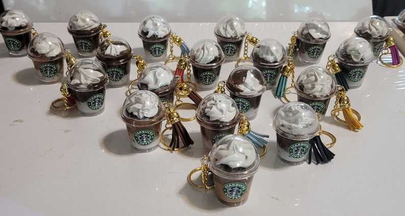 Starbucks Inspired Keychain, Starbucks Keychain#1
