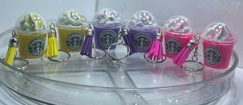 Starbucks Inspired Keychain, Starbucks Keychain#6