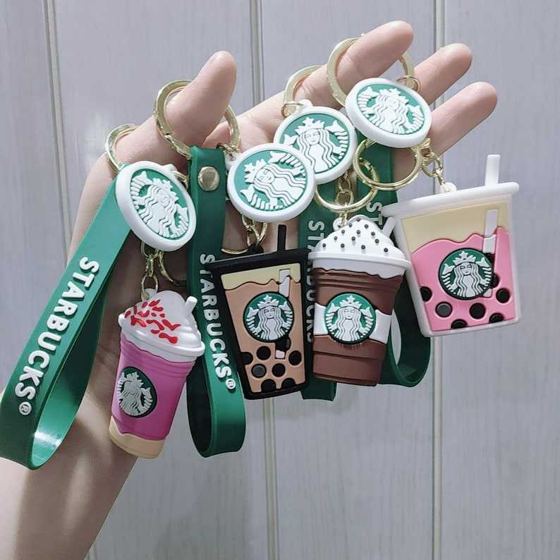 Starbucks Coffee Frappuccino Keychain, Starbucks Keychain#1