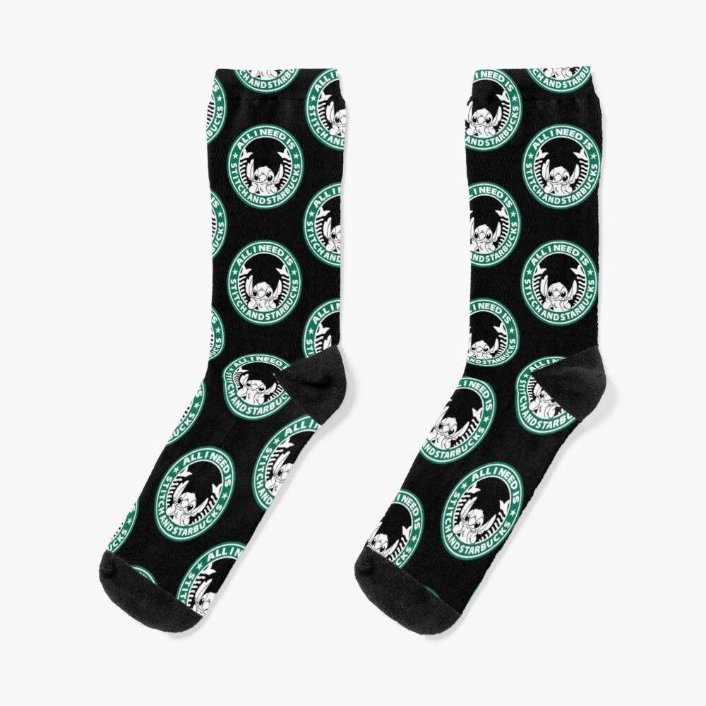Stitch and Starbucks Socks, Starbucks Socks#1