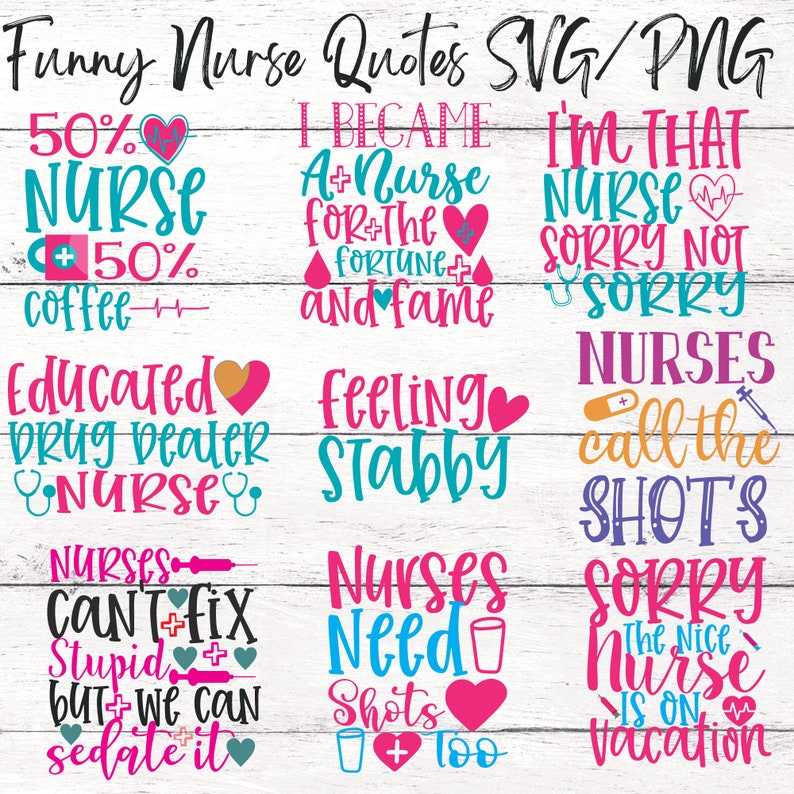 Funny Nurse Svg Perfect for Crafting & Design Projects | nursesvg.com