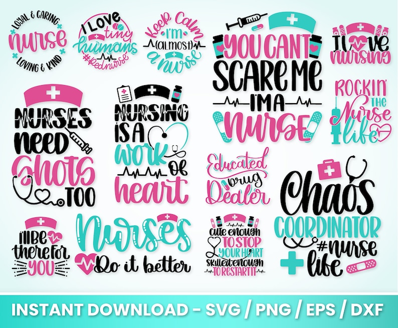 Nurse Svg Bundle Perfect for Crafting & Design Projects | nursesvg.com