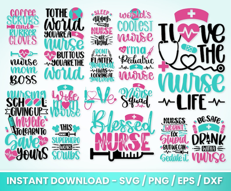 Nurse Svg Bundle Perfect for Crafting & Design Projects | nursesvg.com