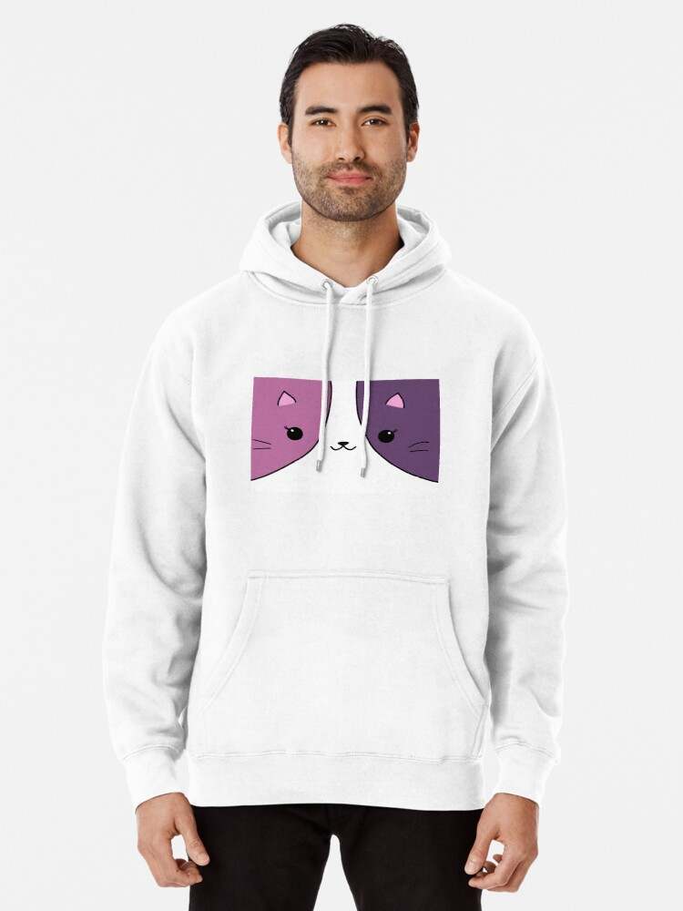 Aphmau Meemow Hoodie, Aphmau Cat Pink And Purple Pullover Hoodie#1