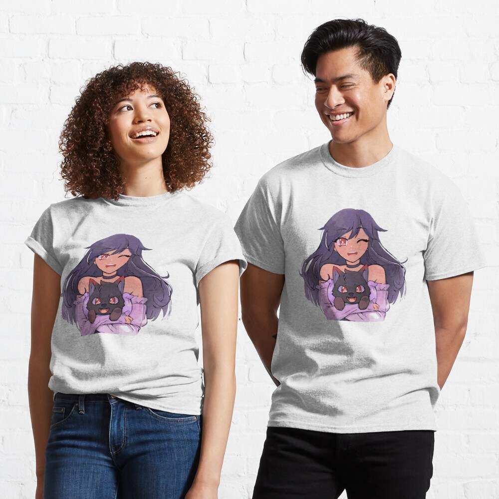 Aphmau Aaron T-Shirts, Aphmau With Aaron Dog T-Shirt#2