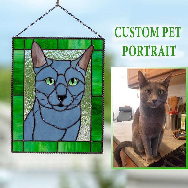 Custom Pet Portrait Pet Memorial Window Hangings#10