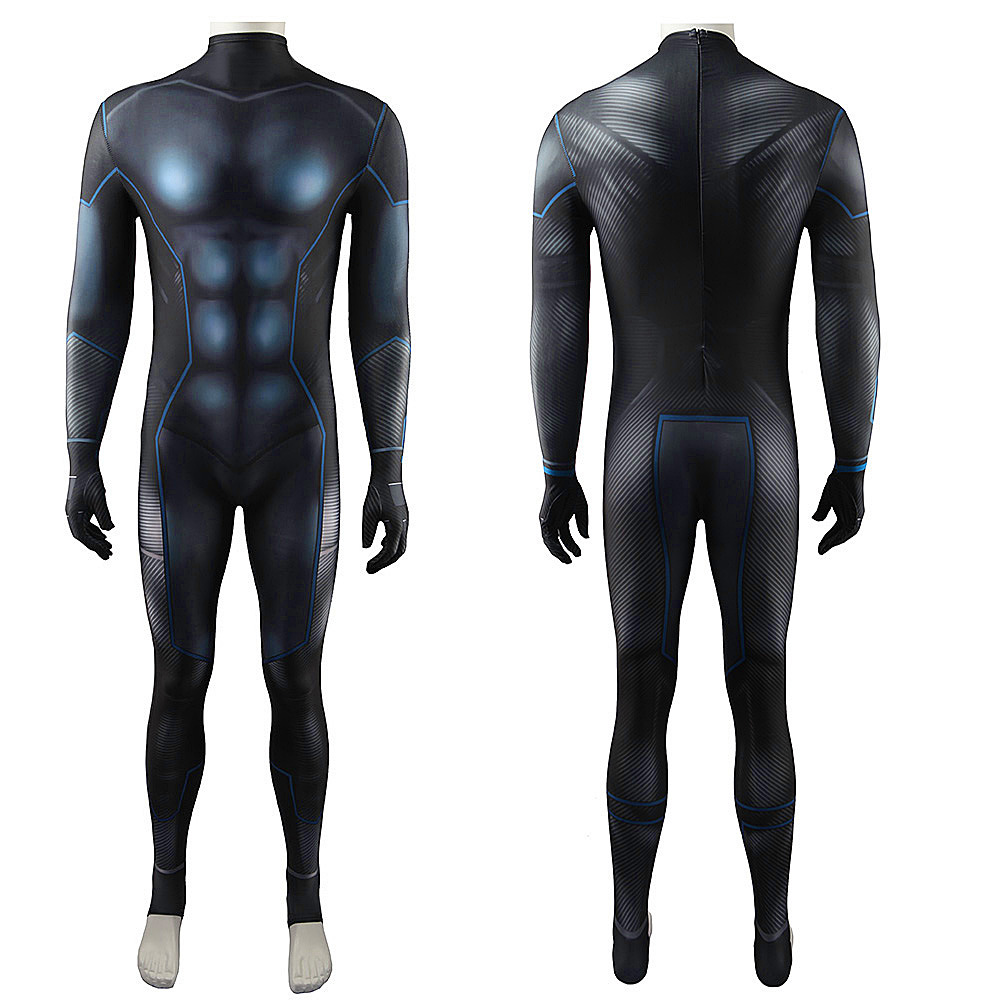  EOILFM Halloween Nightwing Costume Cosplay DC Comics Suit  Zentai Outfit Bodysuit Spandex For Boys 3T : Clothing, Shoes & Jewelry