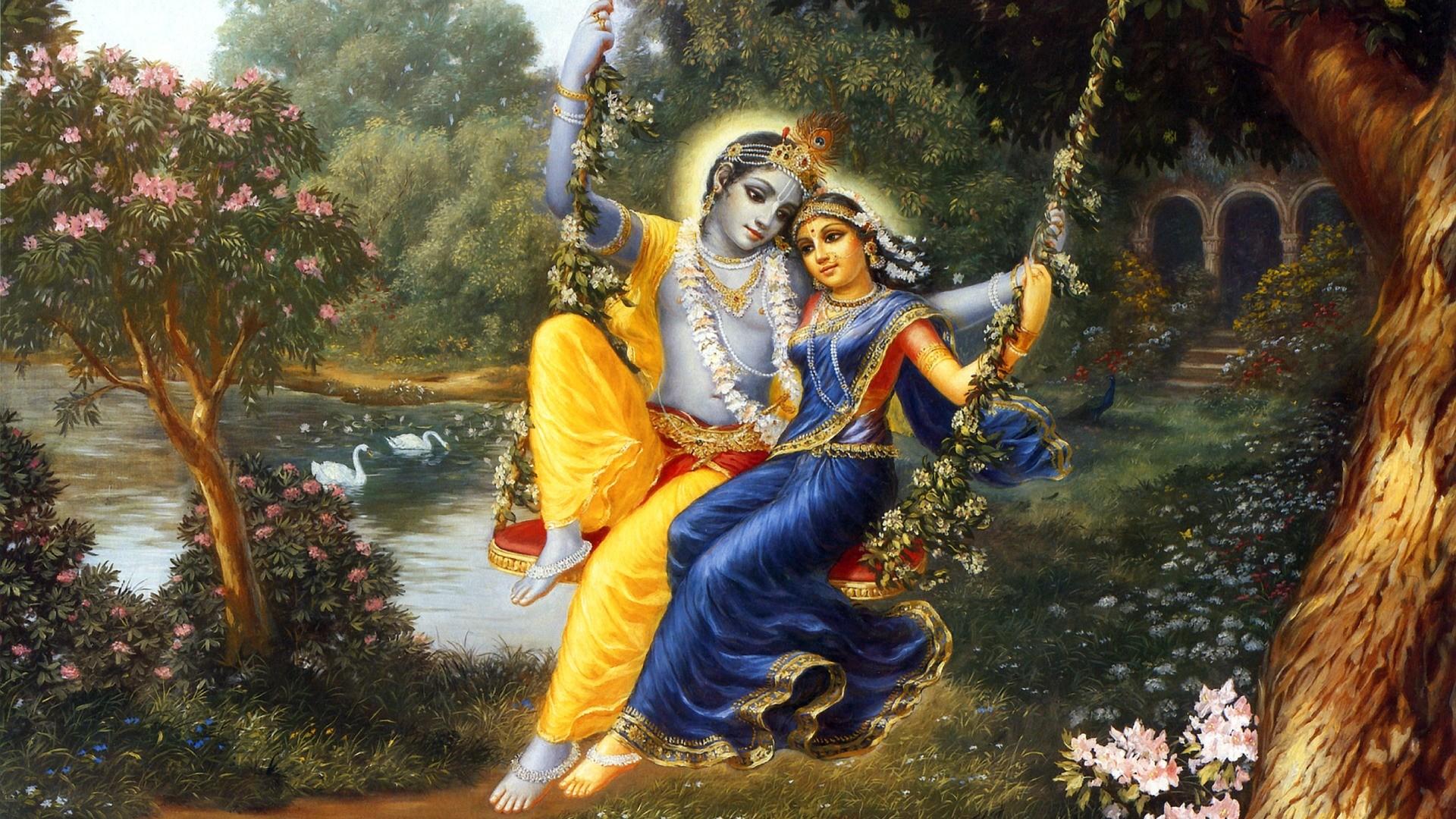 Krishna Radha Love Images Wallpaper