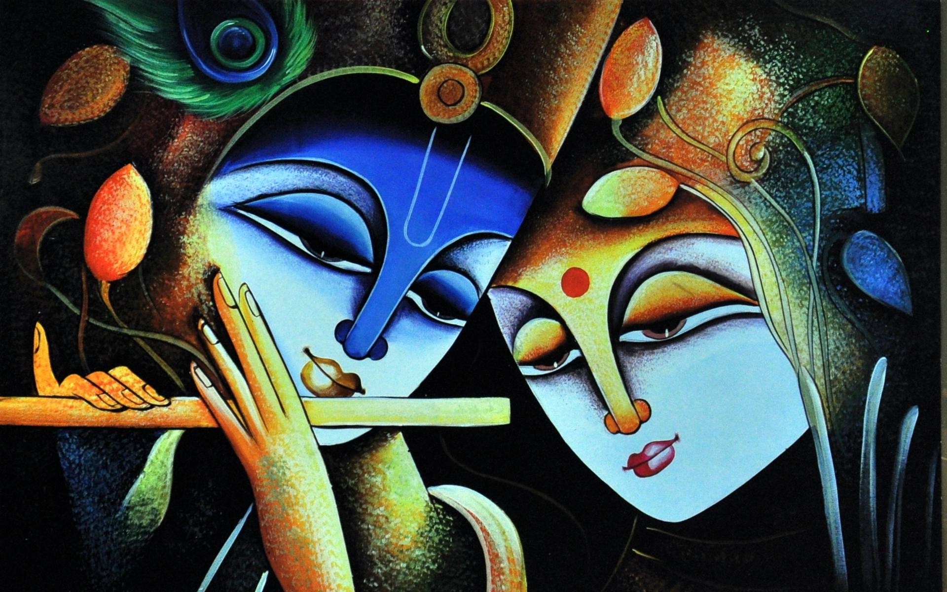 Love Radha Krishna Wallpaper