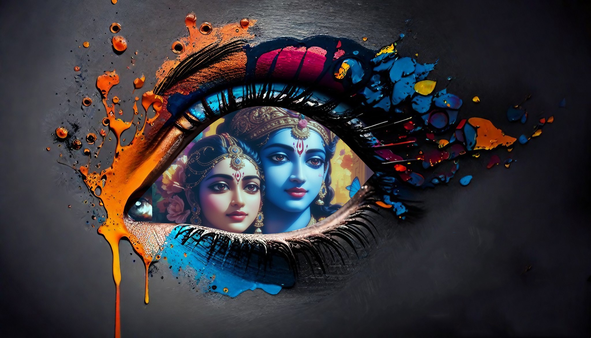 Love Radha Krishna Wallpaper