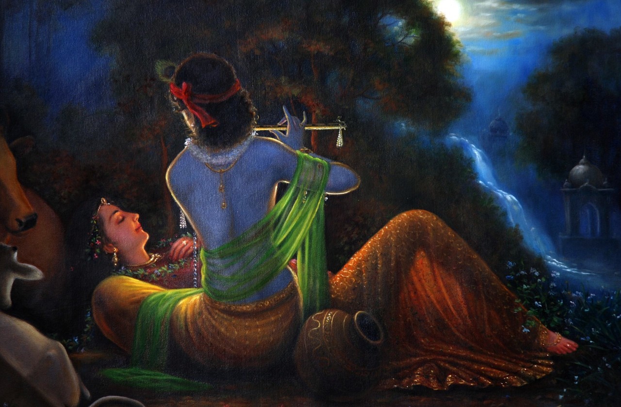 Love Romantic Radha Krishna Wallpaper HD