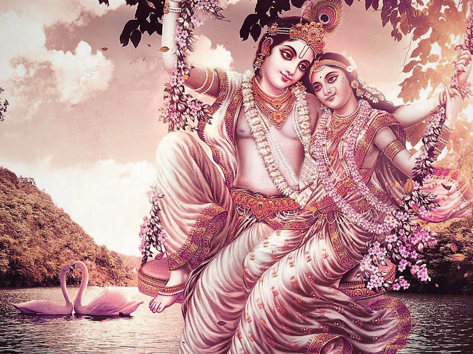 Love Radha Krishna Wallpaper