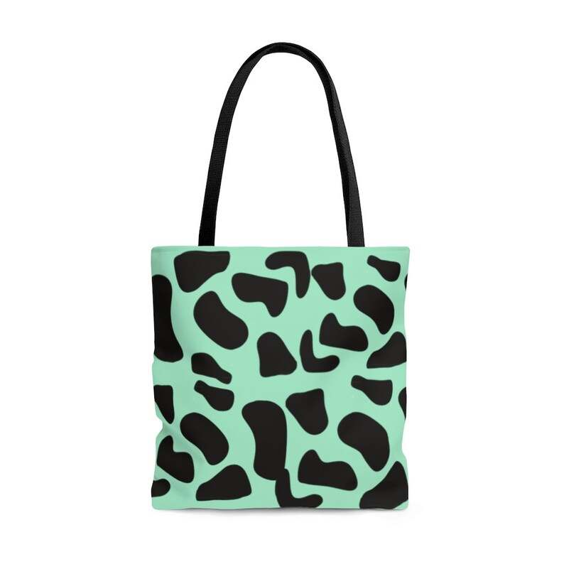 Get Reliable Green Cow Print Tote Bag With Fast Shipment