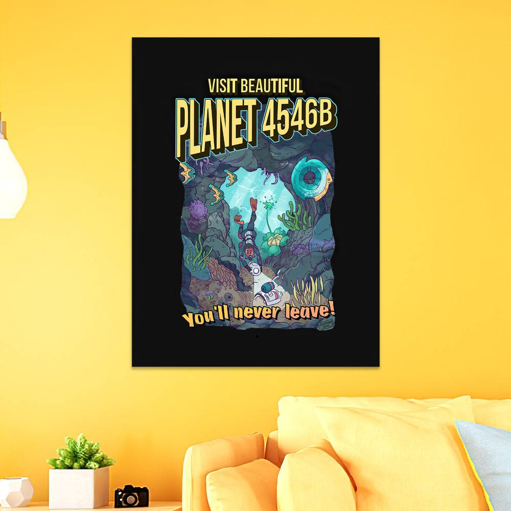 Subnautica Poster Planet 4546B Classic Poster Wall Art Sticky Poster ...