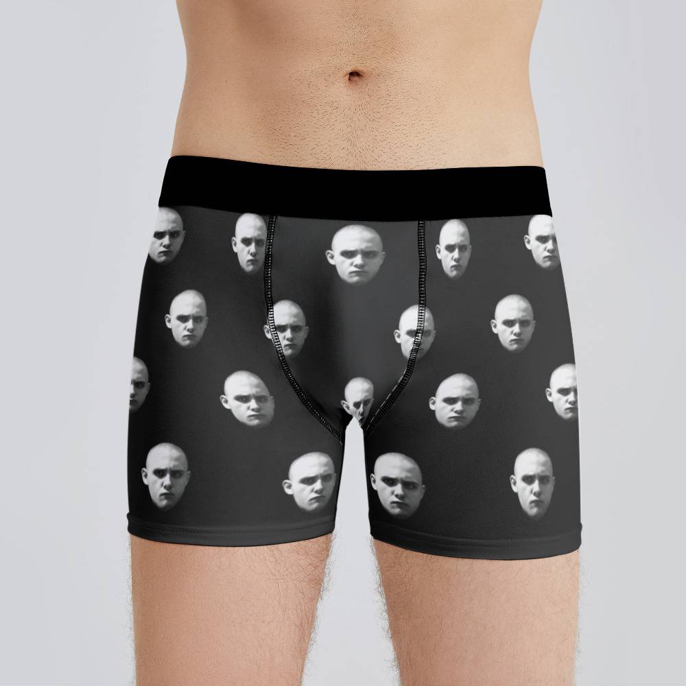 Cage The Elephant Boxers Custom Photo Boxers Men's Underwear Striped Printed  Boxers Black