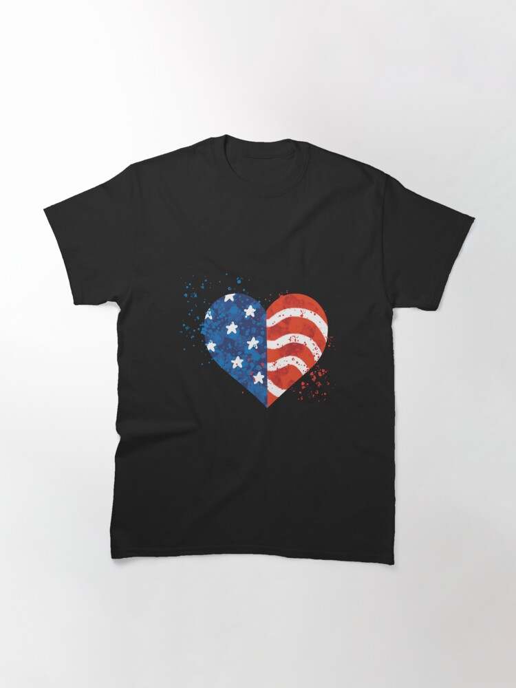 Patriotic Shirts For Women, Heart of America#1