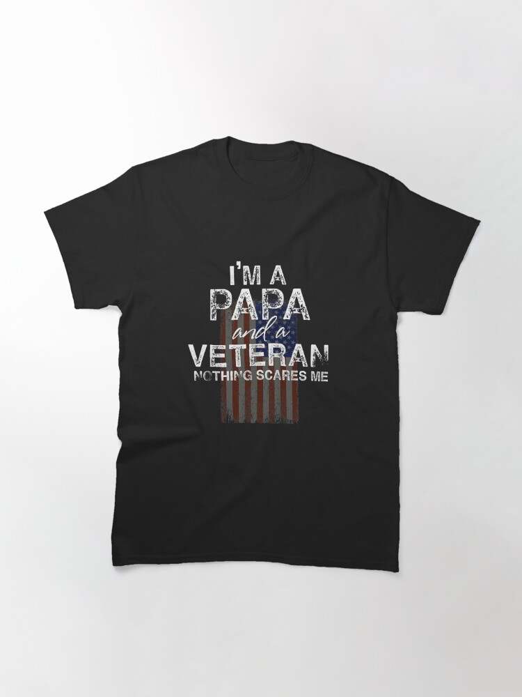 Patriotic Shirts For Men, Veteran Papa Military Us Patriotic#1