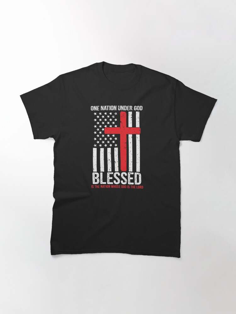 Patriotic Shirt, One Nation Under God Blessed Shirt#1