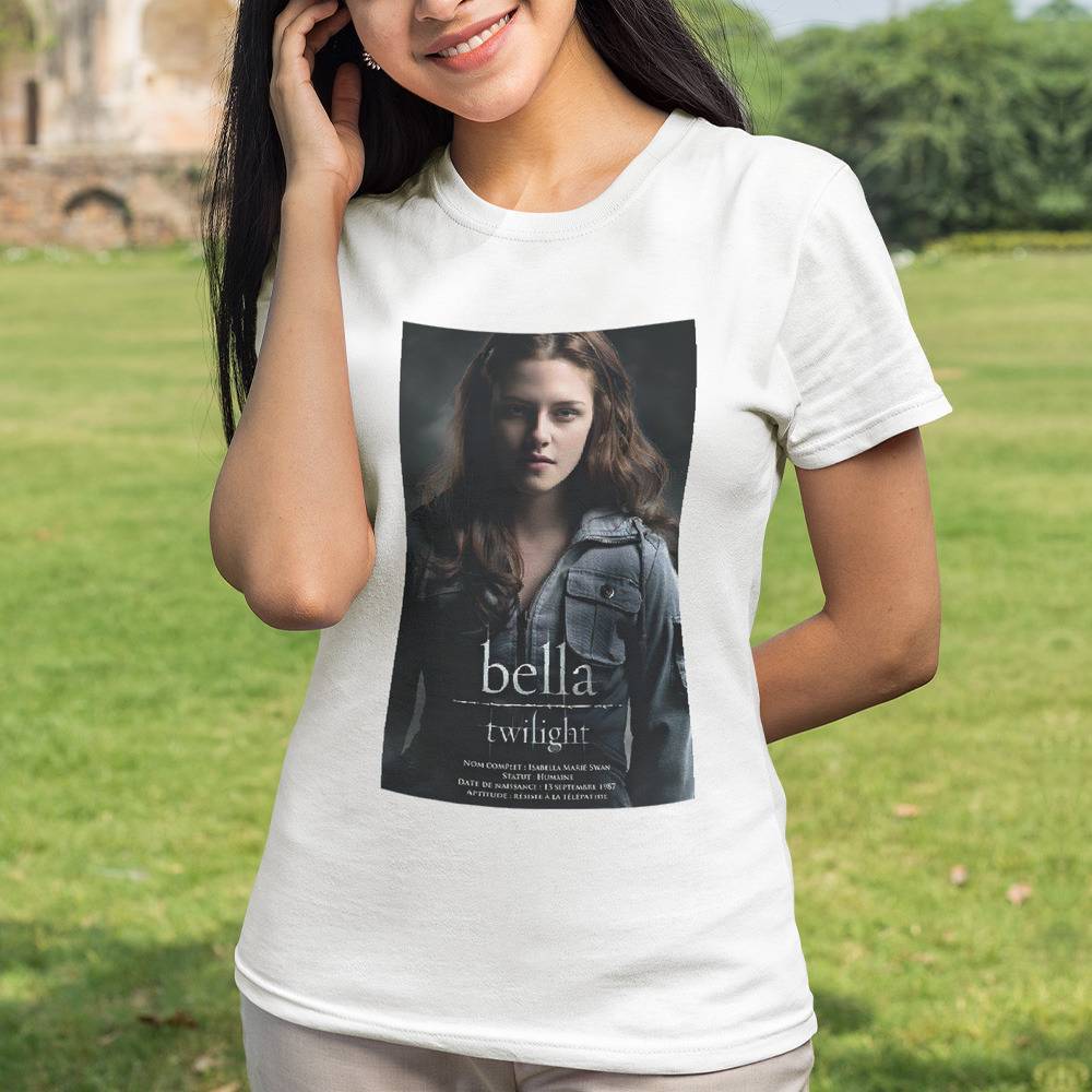 Twilight Esmetwilight Bella Floral T-shirt - Women's Summer Polyester Tee
