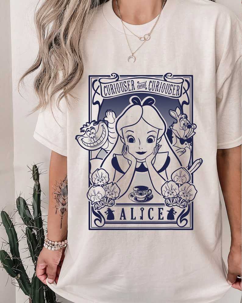 Alice In Wonderland Shirt, Disney Alice in Wonderland Alice's Adventures In Wonderland  Tee