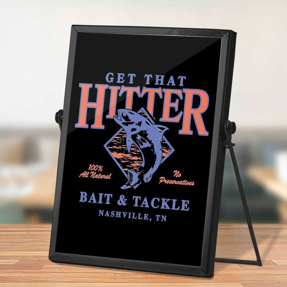 Theo Von Plaque Classic Celebrity Plaque BAIT SHOP by Theo Von Plaque with Black Frame
