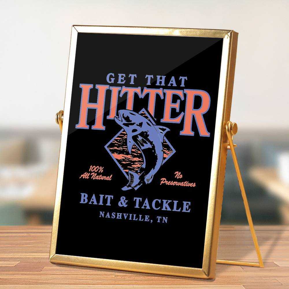 Theo Von Plaque Classic Celebrity Plaque BAIT SHOP by Theo Von Plaque with Golden Frame